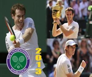 yapboz Andy Murray şampiyonu Wimbledon 2013